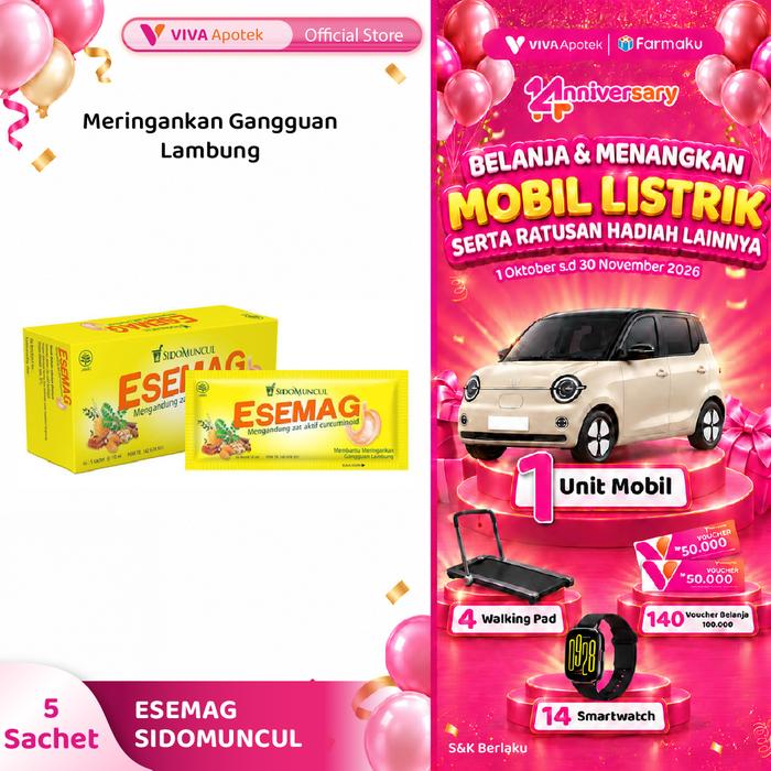 Gambar Esemag Sidomuncul Box isi 5 Sachet dari VIVA APOTEK Kota Administrasi Jakarta Utara Tokopedia