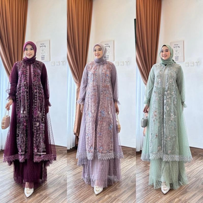 Windi Dress Outer Brukat Gamis 3