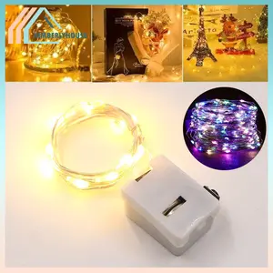 Lampu Tumblr Kawat Mini 1 2 3 Meter Lampu Hias Dekorasi Gift Box Bucket Bunga Balon Fairy Light Led Murah Baterai Kotak