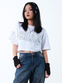 Gambar FOD Kaos Wanita Cropped Emma White 12054F4OW - M / L, White dari FOD. Kota Bandung 2 Tokopedia
