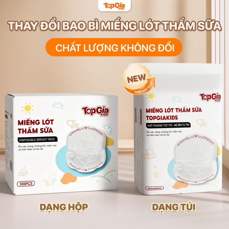   TRỢ GIÁ - TOP BÁN CHẠY  Miếng Lót Thấm Sữa TOPGIAKIDS Hộp 100 miếng 5 lớp thấm hút 120ml dành cho mẹ sau sinh siêu thấm dính cao cấp Váy Bầu Đầm Bầu Áo  BO  