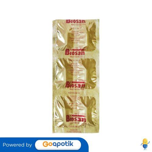 Gambar BIOSAN STRIP ISI 6 KAPLET dari Apotek Merapi Mandiri by GoApotik Kota Medan Tokopedia