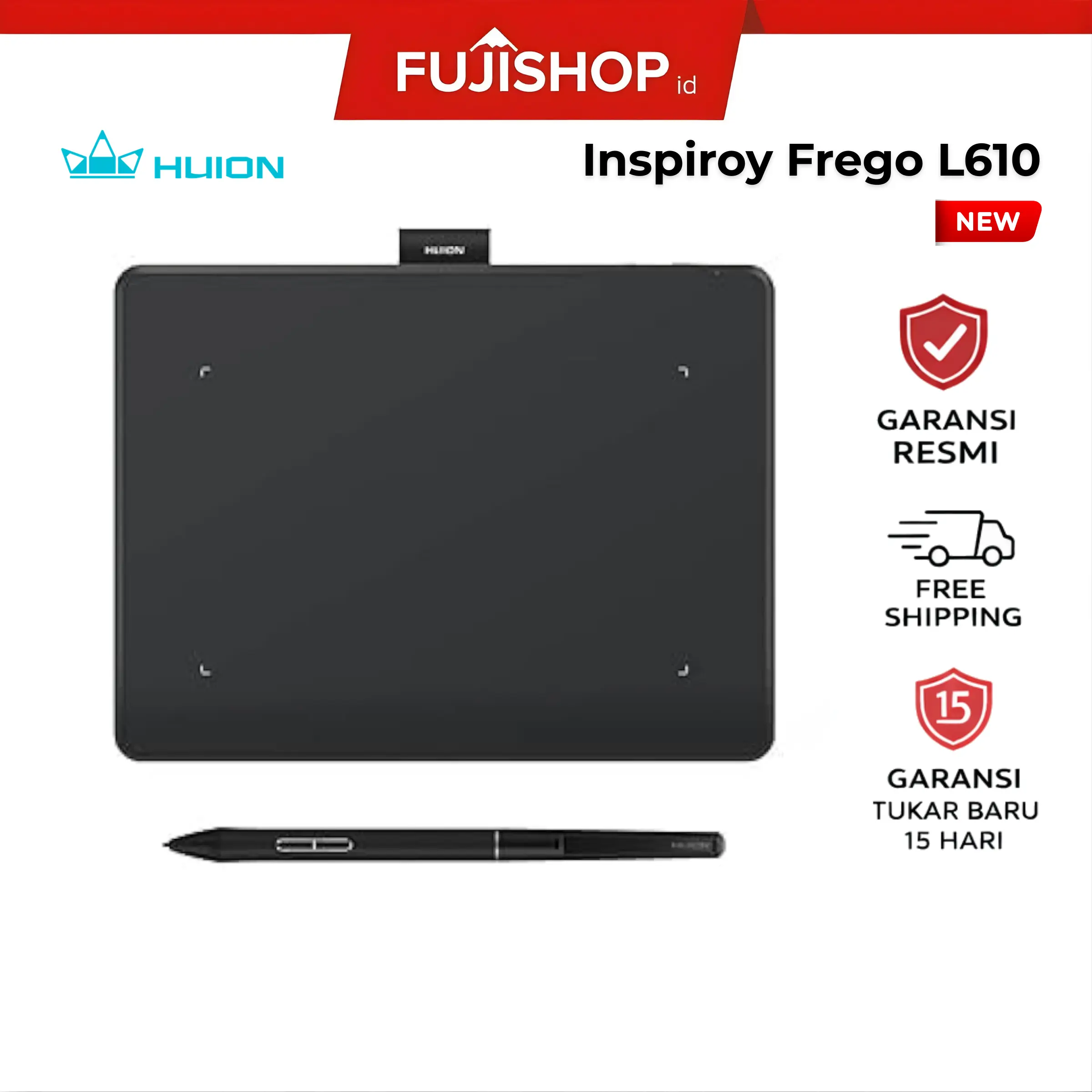 Huion Inspiroy Frego L610 Bluetooth Connection Garansi Resmi