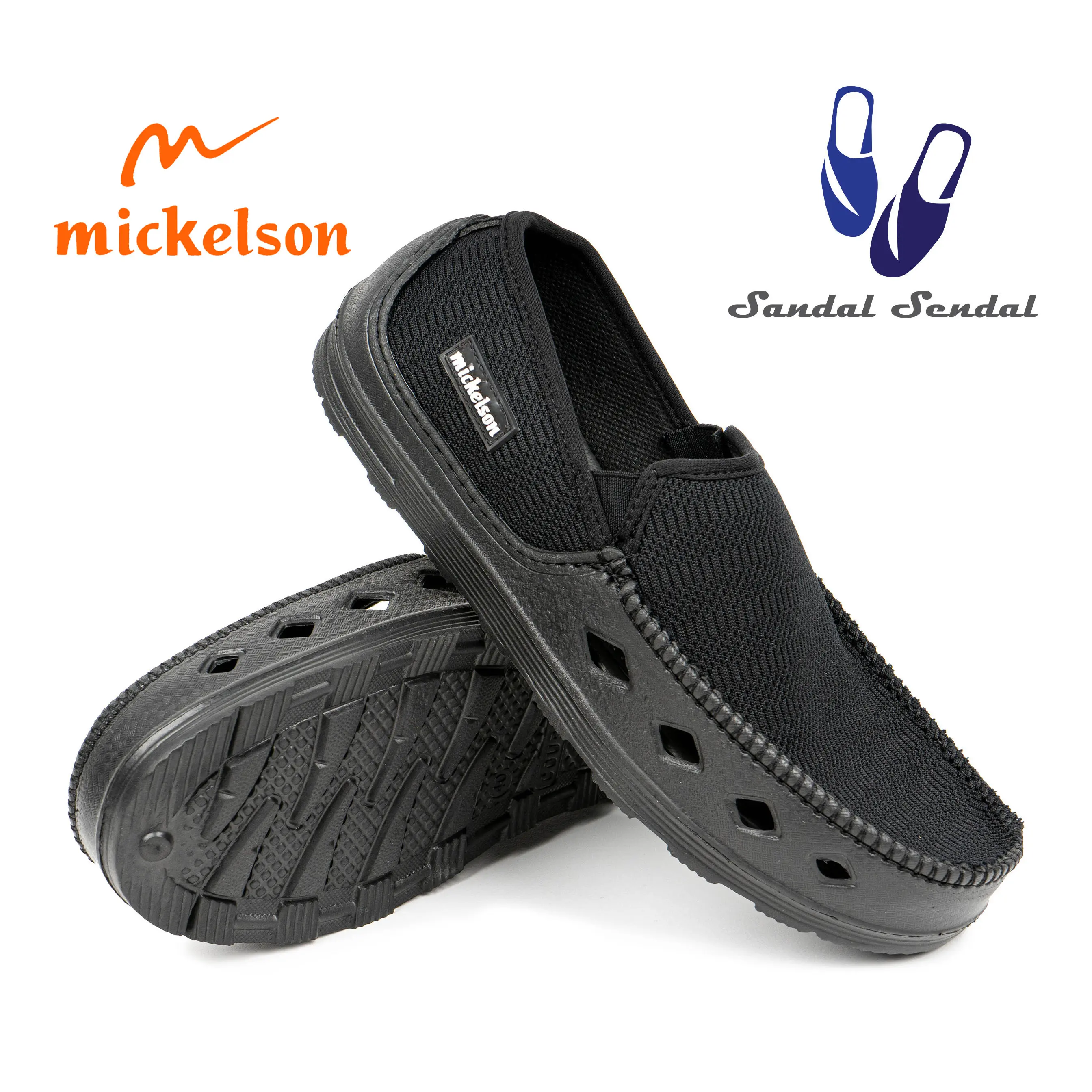 Sepatu Ardiles Mickelson Hitman - Fashion Casual Pria Flat Shoes Sneakers Kasual Kerja Hitam