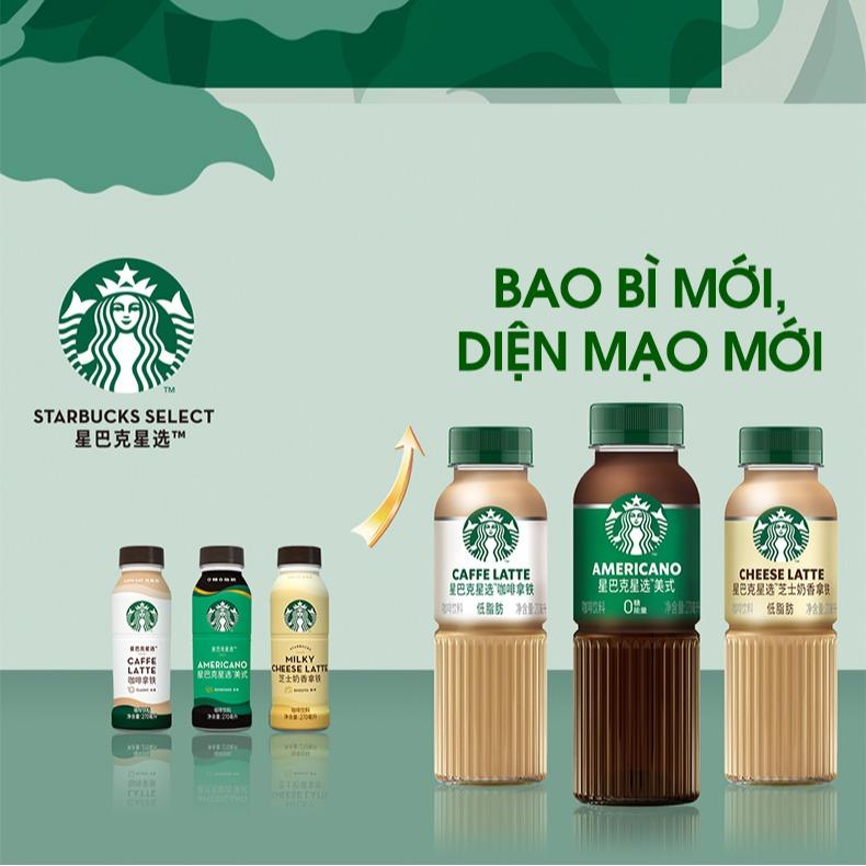 15 Chai*270ml STARBUCKS Select 270ml Cà Phê Đóng Chai Starbucks Coffee