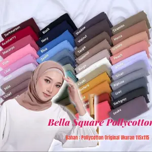 jilbab bella square standar jahit ujung kain
