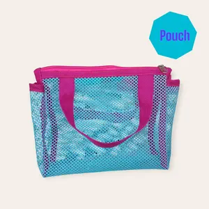 ( Tas Teteng 2 ) tas makeup | tenteng | skincare | jaring transparan | Multfungsi | muat banyak