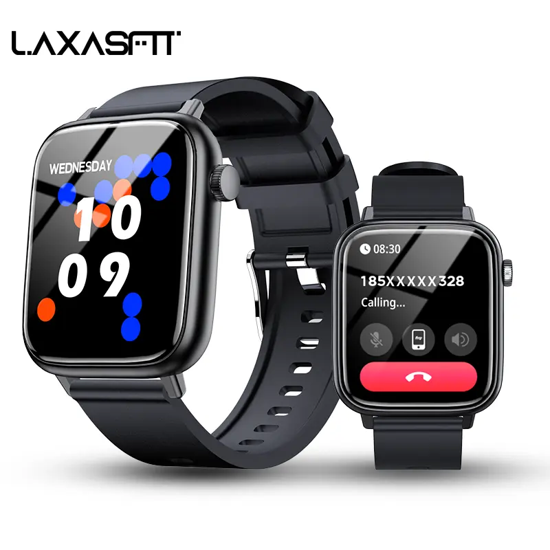 LAXASFIT X12 Smart Watch, Suitable for Daily Use, Business,Exercise,Sleek Design, DIY HD Watch Face, Bluetooth call,multiple sport modes,Sleep Tracking, Music & Camera Controls, 230mAh Long-lasting Battery Life