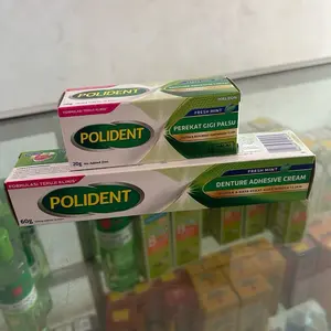 Polident Perekat Gigi Palsu Fresh Mint 60g - Krim Perekat Gigi Palsu Terbaik untuk Kesehatan Gigi Anda
