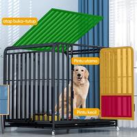 Gambar 【PAPAPET】Kandang Anjing Dog Cages Kucing Kandang Anjing Besar Kandang Premium Hollow Export Quality - 95×65×85 CM 【top】 dari PaPaPet.id Kab. Tangerang 4 Tokopedia