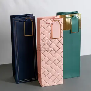 [PREMIUM] Paper Bag Botol Emboss Bottle Bag Tas Hadiah Hampers Goodie Bag Tas Souvenir Botol