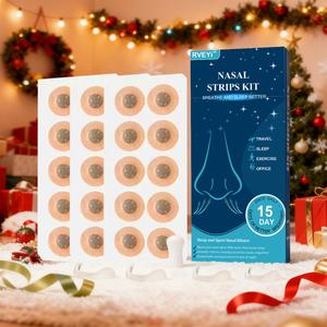 Kit de inicio de tiras nasales magnéticas, 1 caja de tiras nasales y accesorios, Herramienta para ayudar al sueño, Solución para el ronquido, Dispositivos de belleza corporal para adultos