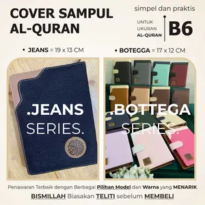 COVER SAMPUL ALQURAN B6 - COVER QURAN B6 (17 X 12 CM) DAN (19 X 13 CM) - QURAN B6