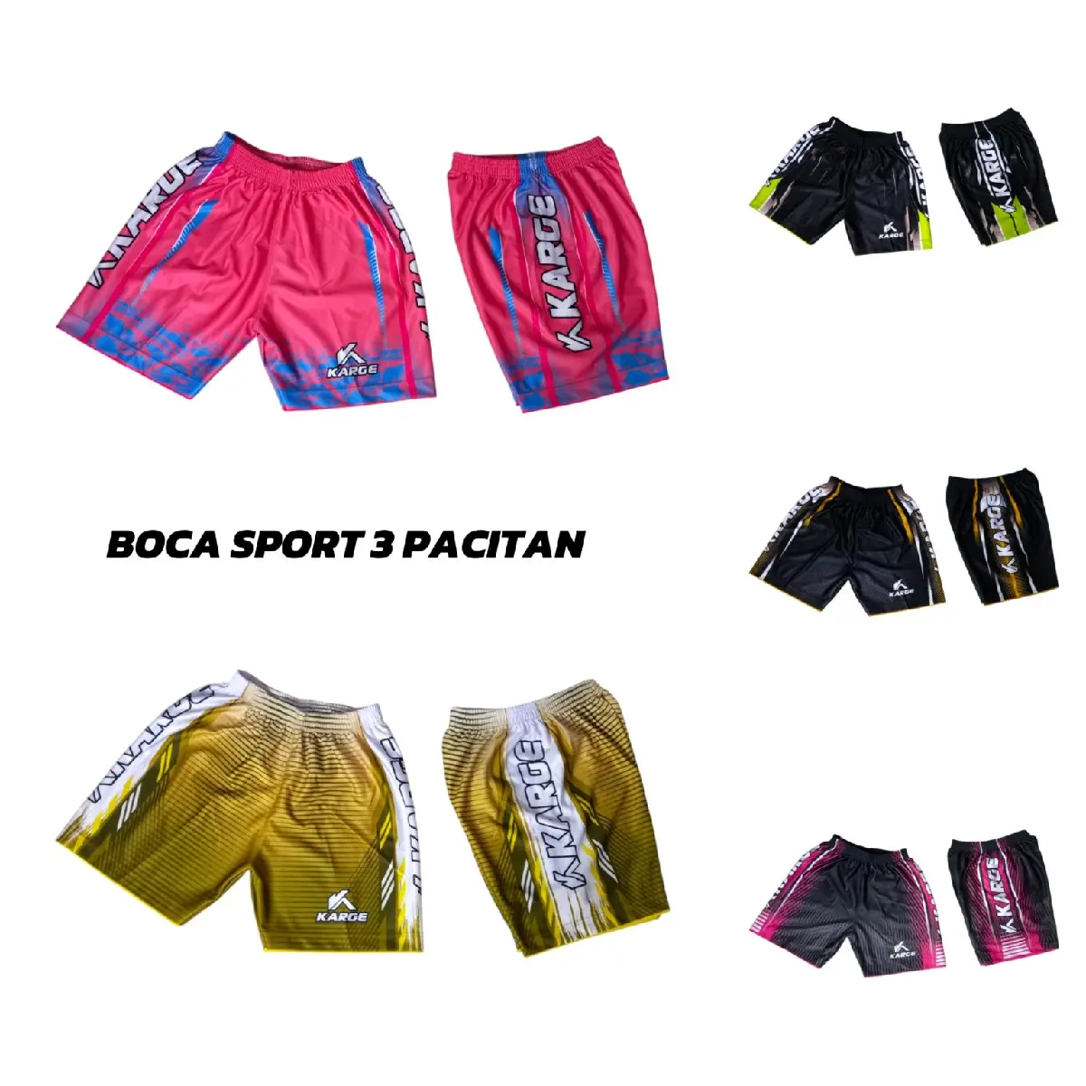 Terbaru Celana Voli Karge Full Printing Bahan Tebal Kolor Voli Printing Celana Sport