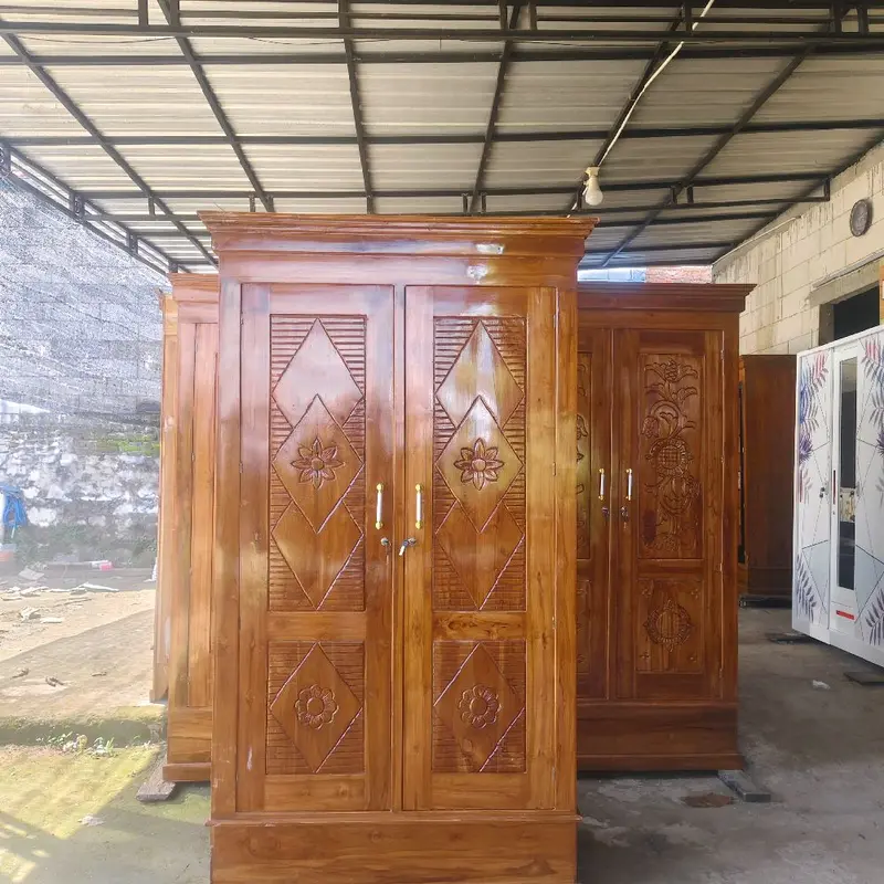 lemari kayu jati 2pintu minimalis Furniture 4