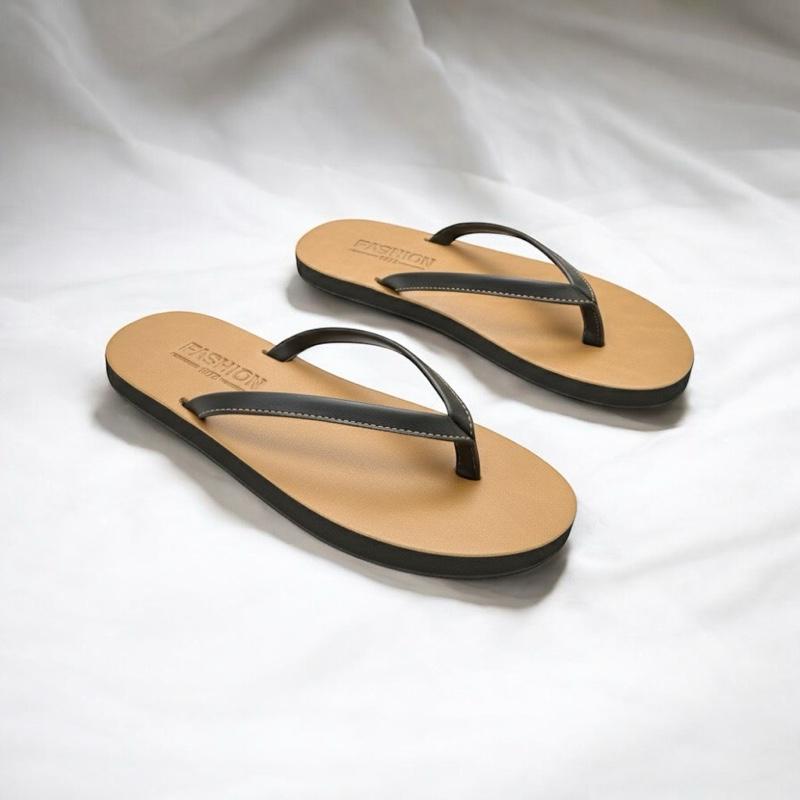 Dép Xỏ Ngón Fashion Dép Tông DONATED Dép Kẹp Quai Da Đế DéP Bằng Cao Su depnamdep 2024 depkep nam