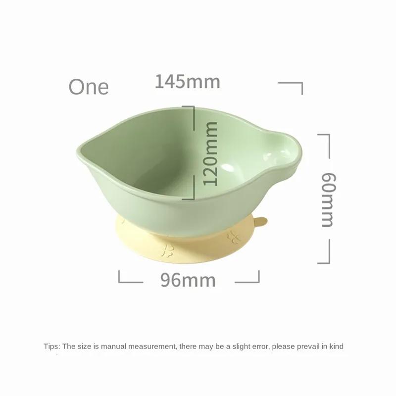 Bộ Bát Hút Cho Trẻ Em, Miệng Điểm, Cốc Hút Tích Hợp, Cấp Thực Phẩm, Chống Sốc, Thích Hợp Cho Trẻ Sơ Sinh, Bộ Đồ Ăn Tại Nhà, Bát Thức Ăn Cho Em Bé, Bát Mỏ Vịt 5