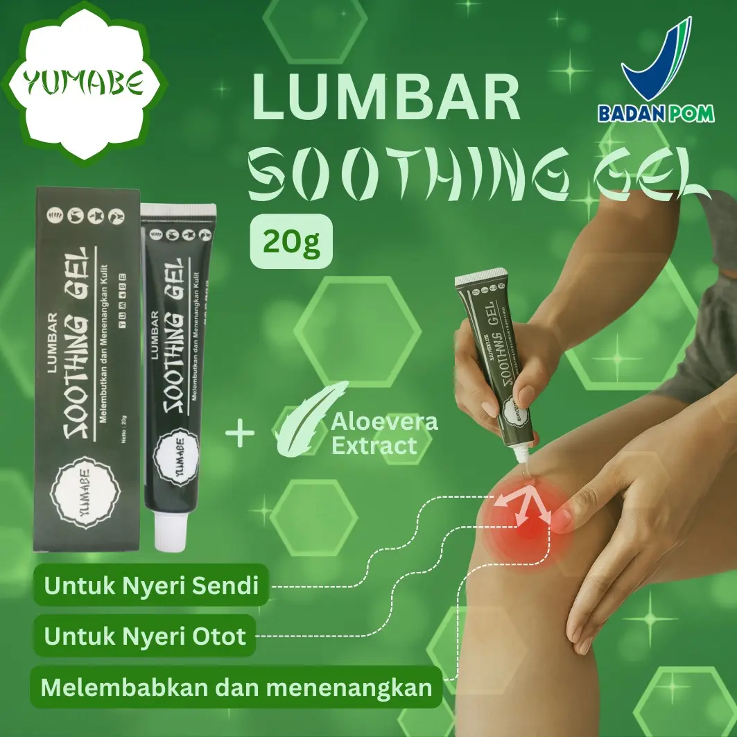 Juose Lumbar Yumabe Spine Soothing Gel Syaraf Kejepit Pegal Keseleo Nyeri Otot Sendi Perut Kembung