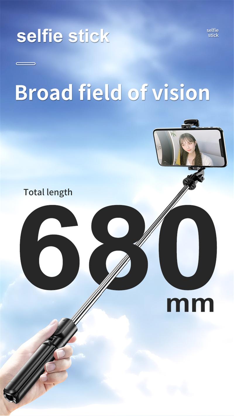 Product Introduction of Bluetooth Wireless Mini  Selfie Tripod Extendable Monopod Remote Shutter For iPhone Samsung Xiaomi Phone Holder 30