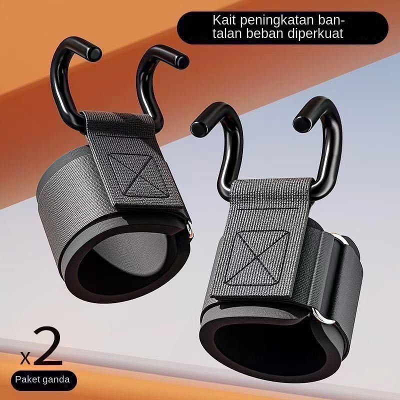 Sarung Tangan Gelang, Kait Tarik Kebugaran Kuat, Anti Selip, Cocok untuk Menggantung Palang Horizontal, Peralatan Pendukung