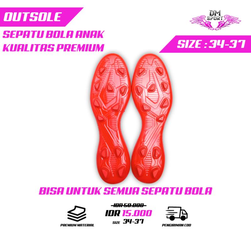 OOUTSOL TELAPAK SEPATU BOLA SOL BOLA ANAK-ANAK 34,35,36,37 Sapatu Bola 7