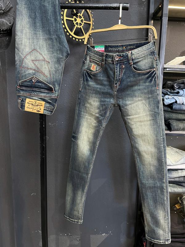 [2 Mẫu ][GIÁ MỞ BÁN] [ Jean Denim Guangzhou 3KM3-M10] Quần Jean Nam Xanh RETRO Was Dơ Túi Bầu Cổ Điển& Màu Xanh Bạc RETRO From SLIM J3756-J3927  Menswear Pants K3 STORE.