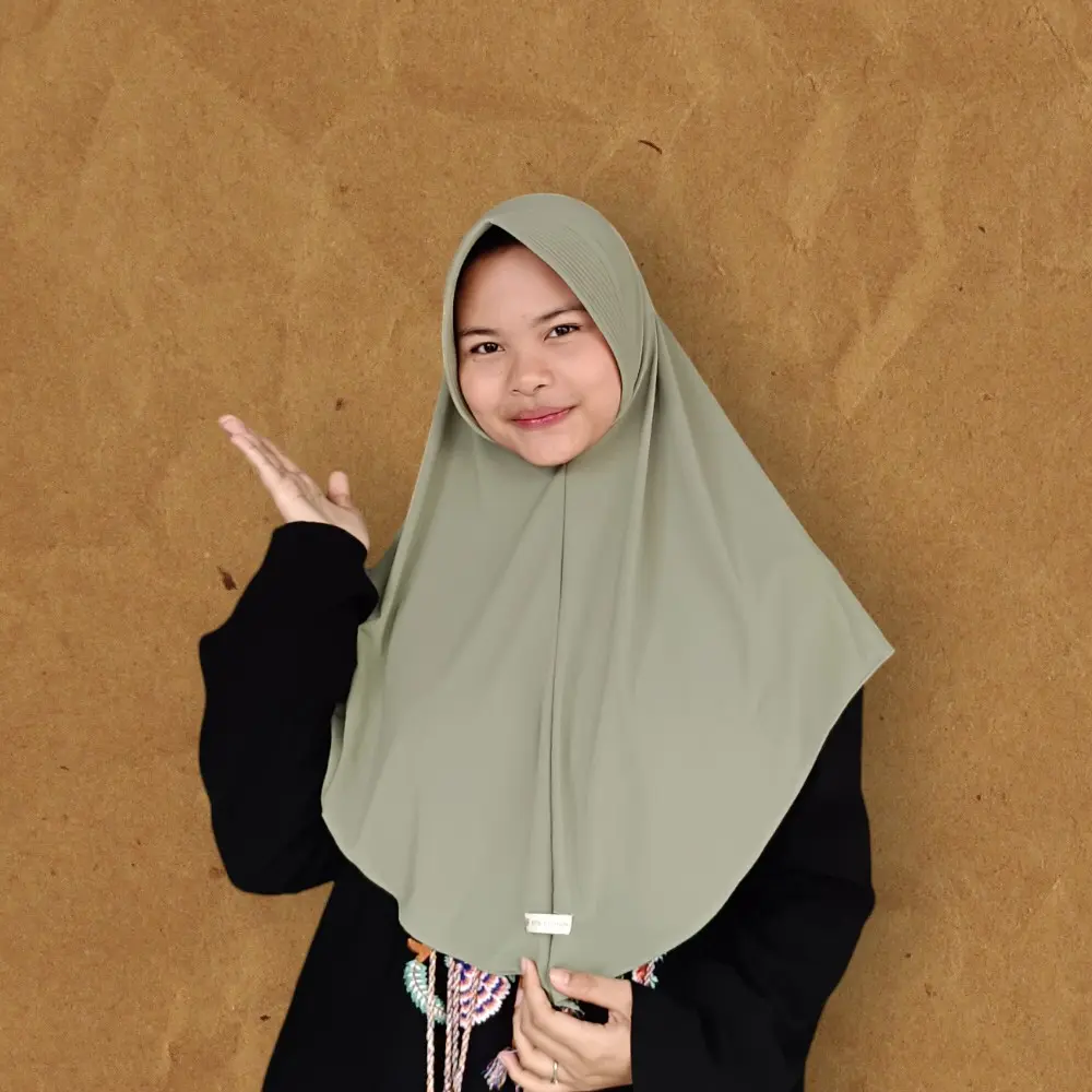 kerudung bergo instan bahan balon premium