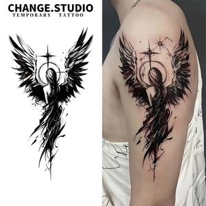 Tatu Malaikat, Perempuan, Tahan 15 Hari, Kalis Air, Tahan Gosok, Sementara Pelekat Tatu