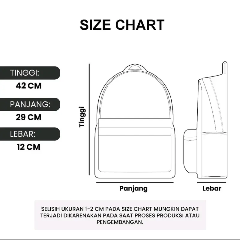 Tas Ransel Distro Simpel Dan Keren Pria Wanita Cowo Cewe Buat Sekolah travling dan fashion Terlaris 4