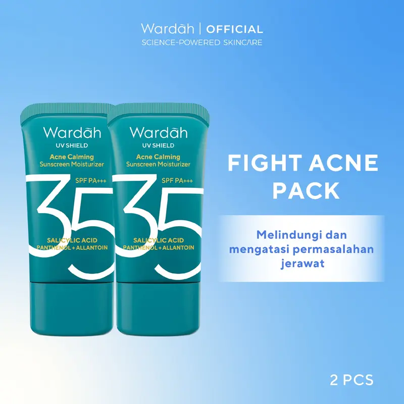 [TWINPACK] WARDAH UV Shield Acne Calming Sunscreen - Skincare 0