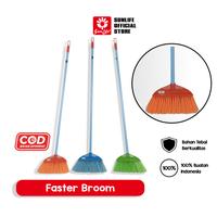 Gambar SunLife Faster Broom Sapu Lantai Rumah Sapu Ijuk SNL-236 - Orange dari SunLife Plastics Kab. Tangerang 4 Tokopedia