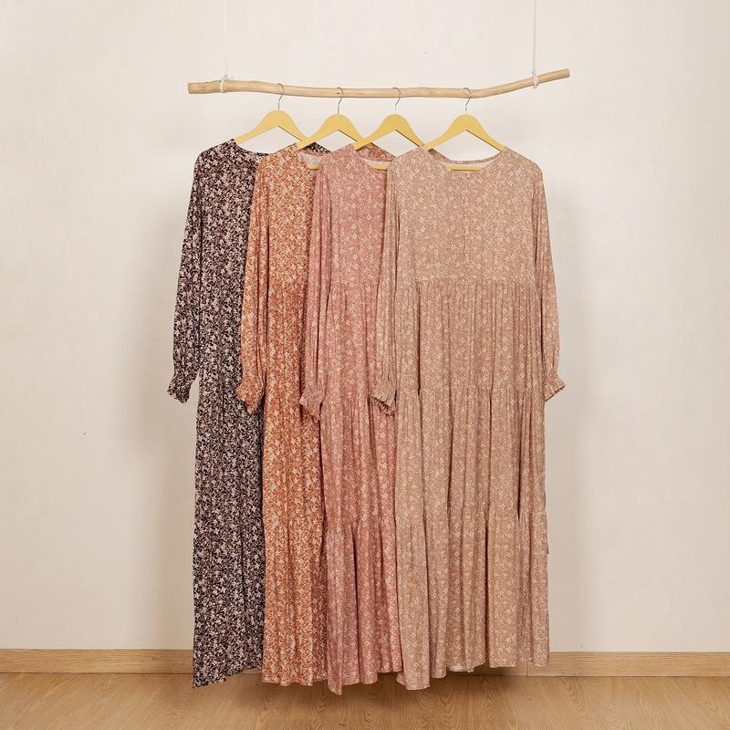 Masayu Dress Busui Gamis Bahan Rayon Viscose Size S-XL Muslim Nyaman 6