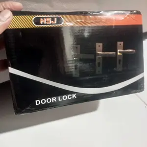 Handle set pintu tanggung/medium 20 cm handle pintu kotak / handle pintu minimalis / gagang pintu hitam elegant