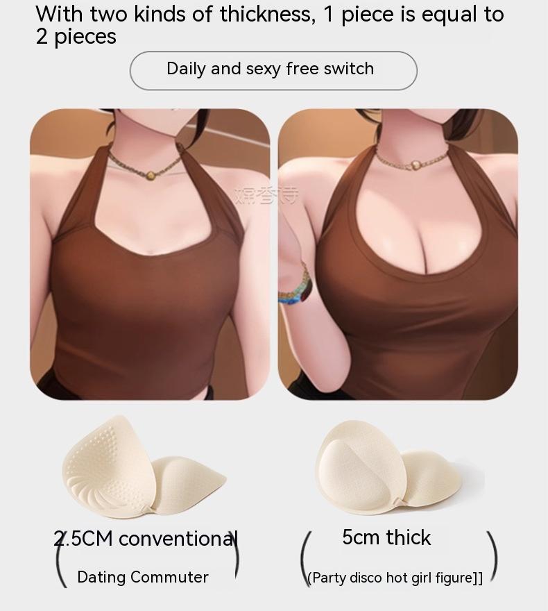 Product Introduction of Expansion cartoon breasts small breasts show large comfortable non-marking underwear female thickened cup pads breathable non-steel ring gathered bra 3