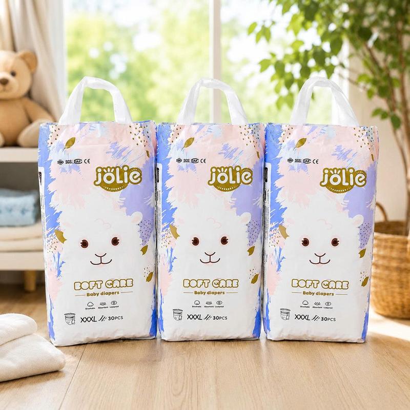 Jolie - combo 3 túi 150 miếng bỉm quần  và bỉm dán JOLIE  mềm mại , mỏng nhẹ, thoáng mát, thấm hút tốt đủ size cho bé S /M/ L/ XL /2XL /3XL/ 4XL BỈM QUẦN/ BỈM DÁN- FORM XUÔNG