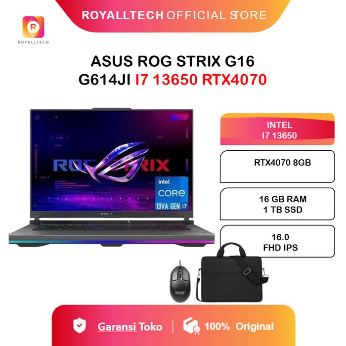Promo LAPTOP GAMING ASUS ROG STRIX G16 G614JI INTEL CORE I7 13650 ...