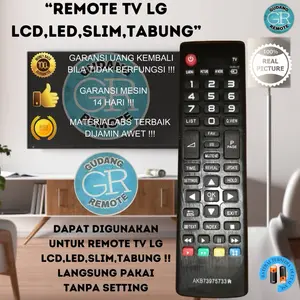 Remote TV compatible for use LG LED LCD AKB73975733 tanpa setting