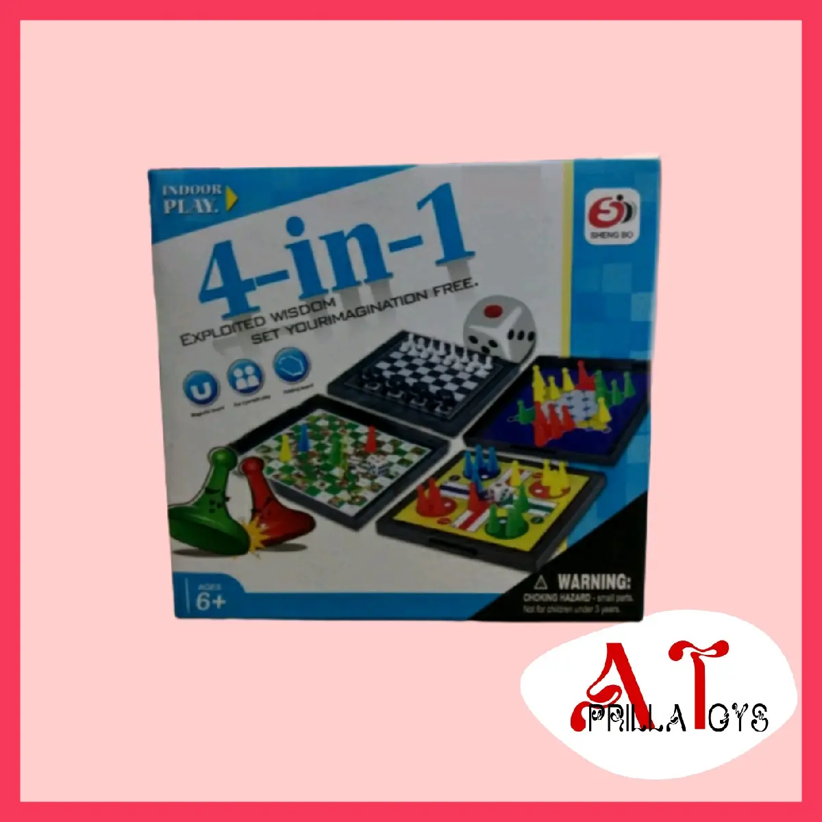 Mainan Anak 4in1 board game