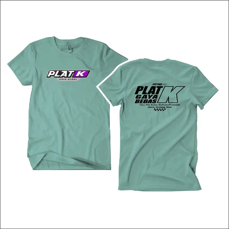 Kaos Plat K Unisex Distro Bahan Cotton Adem Nyaman Dipakai - Pria 1