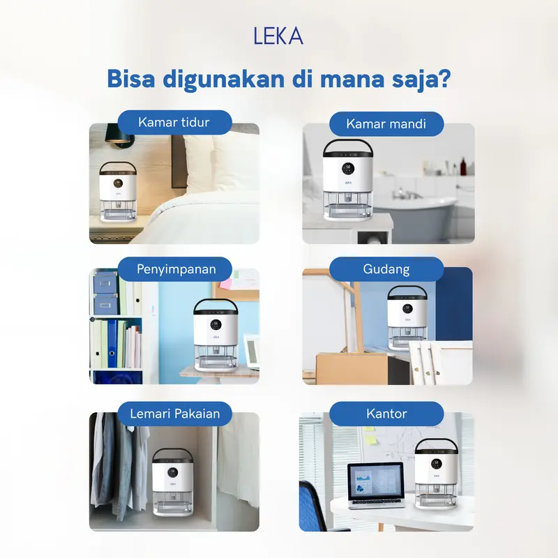LEKA DH6223 Breeze Dehumidifier - Serap Air Penyerap Kelembaban Udara 3