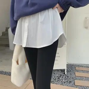 Fake Skirt Korean Style / Rok Palsu Sambungan Baju Kancing Tengah