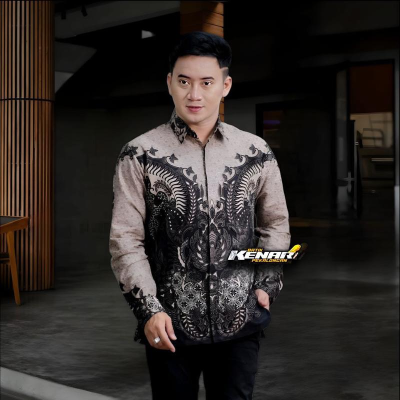 Product Introduction of KEMEJA BATIK PRIA LENGAN PANJANG MOTIF RAHWANA RAJA KEMEJA TERBARU Katun Seragam Pekalongan Baju 11