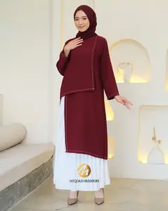Miqdad Fashion / Chessy Long Tunik Anti UV / Pakaian Muslim Wanita / Baju Atasan Wanita Muslim