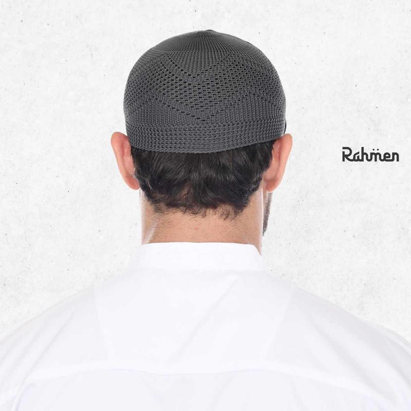 Peci Rajut seri Kuwait merek Rahmen Original - Songkok Kopiah Pria 8