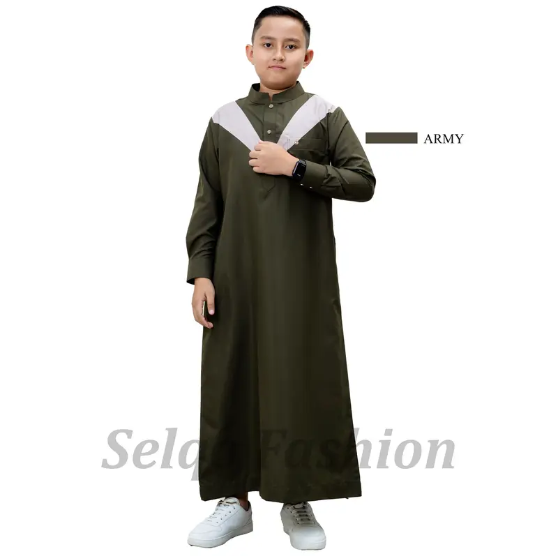 Jubah Anak Remaja Laki Laki Muslim Gamis Remaja "Angora" 5