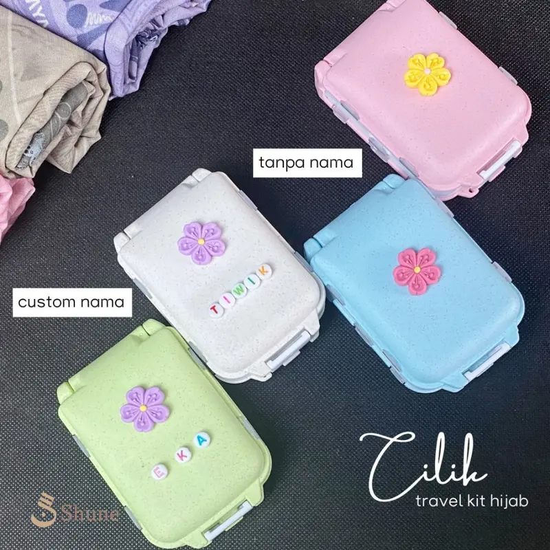 Shune-Travel Kit Hijab Box Tempat Jarum Pentul Peniti -Cilik 3