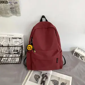 Tas Ransel Polos Pria dan Wanita Tas Ransel Korea  Style Free Gantungan Sekolah
