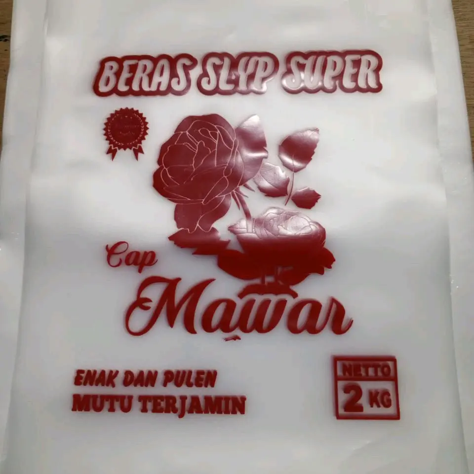 plastik beras 2kg mawar 100 pcs