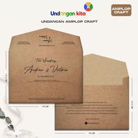 Gambar (100Pcs) Undangan Kita Amplop Craft 160 Gsm Tanpa Isi - Amplop Doang, Lipat & Lem Pembeli dari Undangan Kita Kota Administrasi Jakarta Barat 3 Tokopedia