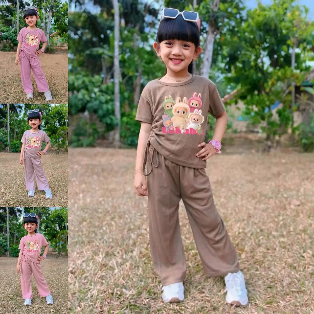 BAJU SETELAN FASHION KNIT PREMIUM ANAK PEREMPUAN USIA 4-11 TAHUN / PAKAIAN ANAK PEREMPUAN KEKINIAN